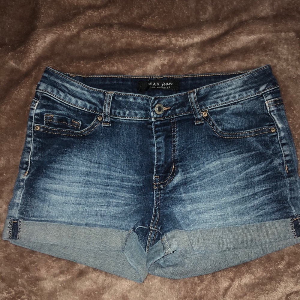 Blue jean shorts